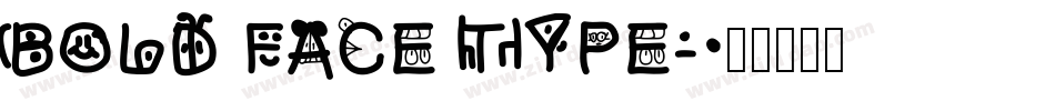 BOLD FACE TYPE字体转换